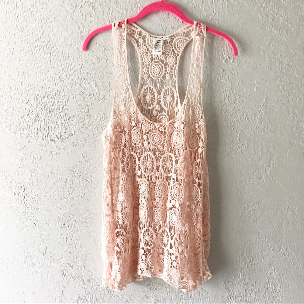Breeze Ever / Light Pink Knitted Tank Top